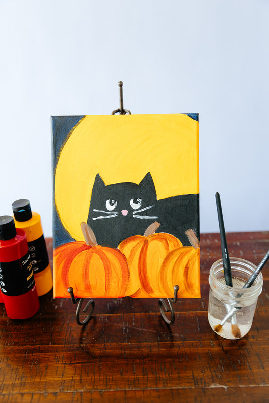 Cat in Pumpkins, Monday Monday October 14th, 4-5pm